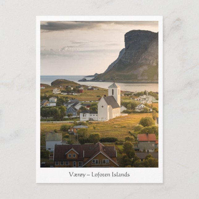 Carte Postale Værøy (Devant)