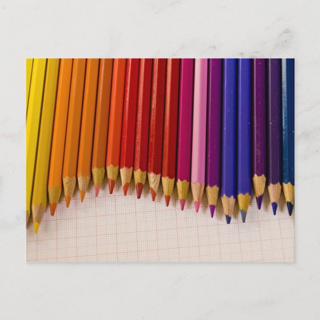 Carte Postale Vague de crayon (Devant)