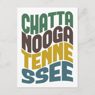 Carte Postale Vague rétro Chattanooga Tennessee