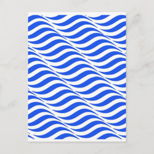 Carte Postale Vagues bleues