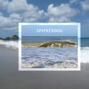 Carte Postale Vagues de la mer du Nord à Spiekeroog