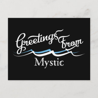Carte Postale Vagues d'eau mystique