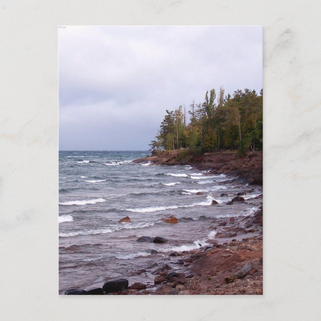Carte Postale Vagues du lac Supérieur (Devant)