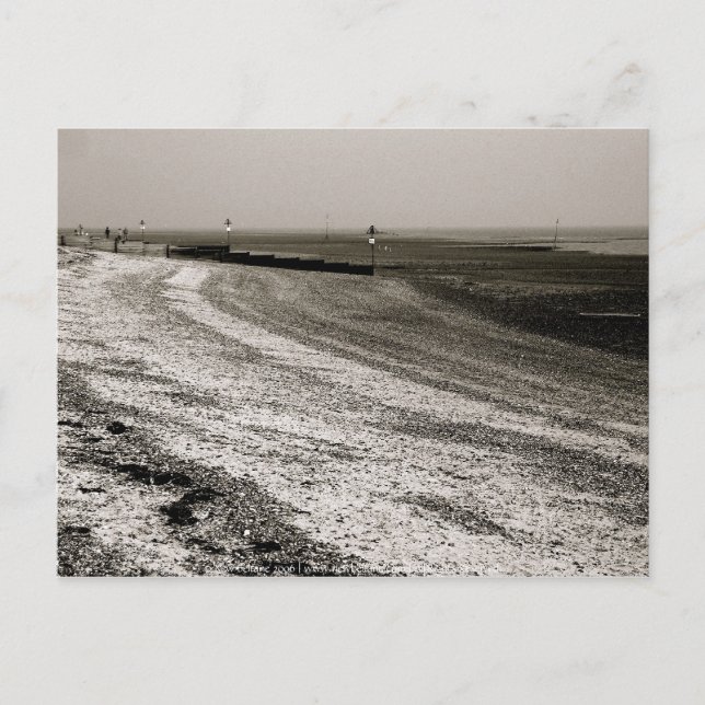 Carte Postale Vagues s'écrasant sur le rivage, Mersea Island (Devant)