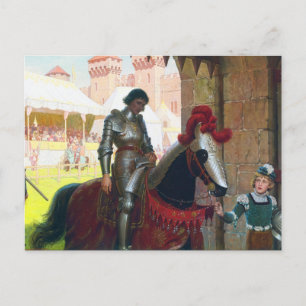 Carte Postale Vaincu, par Edmund Blair Leighton