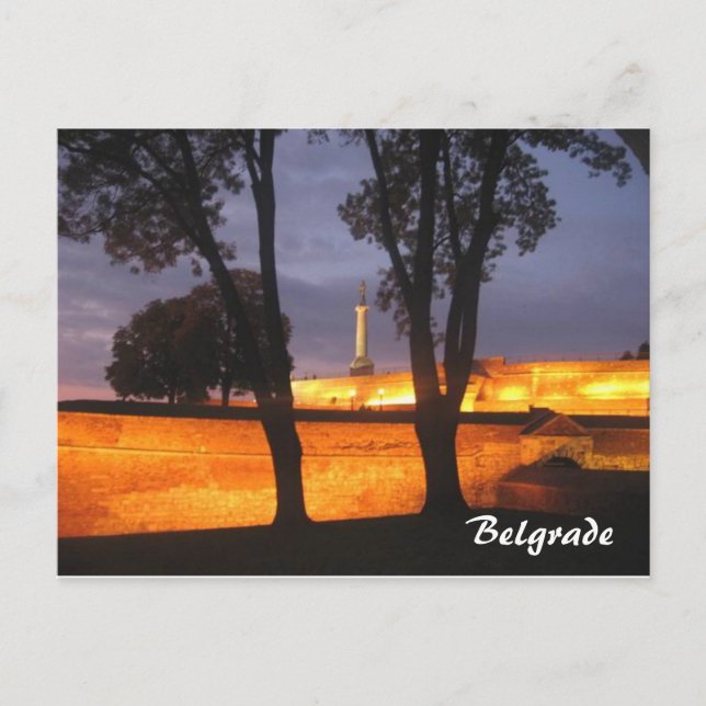 carte postale vainqueur du monument de Belgrade (Devant)