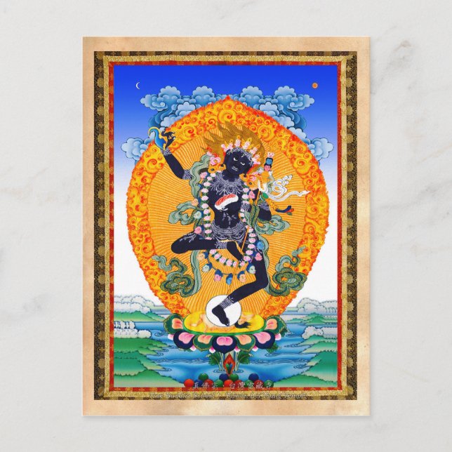 Carte Postale Vajravarahi Cool oriental tibétain Nairatmya (Devant)
