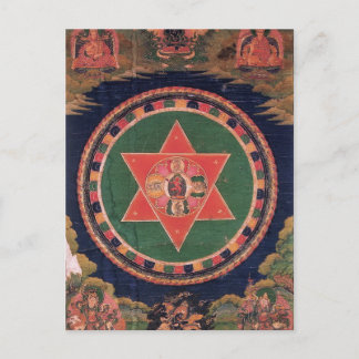 Carte Postale Vajravarahi Vajrayogini Bouddhiste Tibétain Mandal