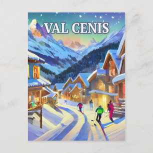 Carte Postale Val Cenis : Émeraude des Alpes, Sérénité Hivernale
