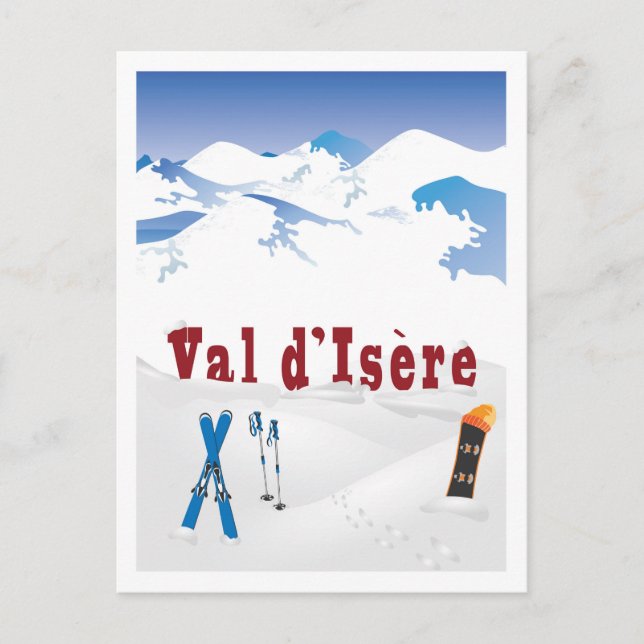Carte Postale Val d'Isère, Alpes françaises, (Devant)