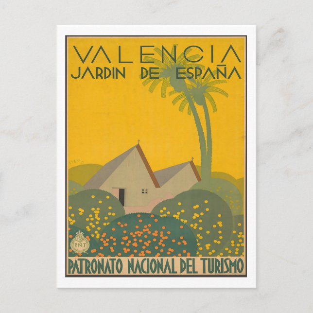 Carte Postale Valence - Jardin De Espana - Espagne (Devant)