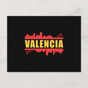 Carte Postale Valencia Espagne City Skyline Ville Ville Funny Ca