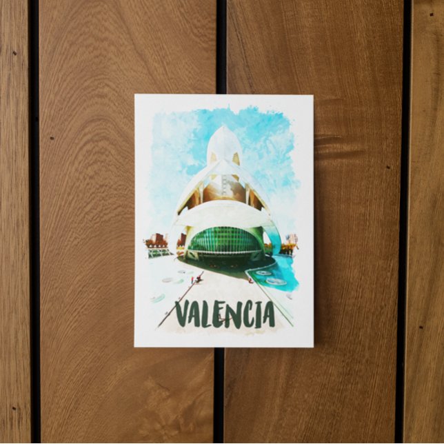 Carte Postale Valencia Espagne Palau de les Arts Reina Sofía (valencia spain palau postcard)