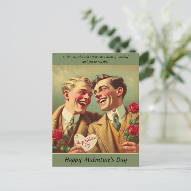 Carte postale Valenitne 'Malentine's Day (Debout devant)