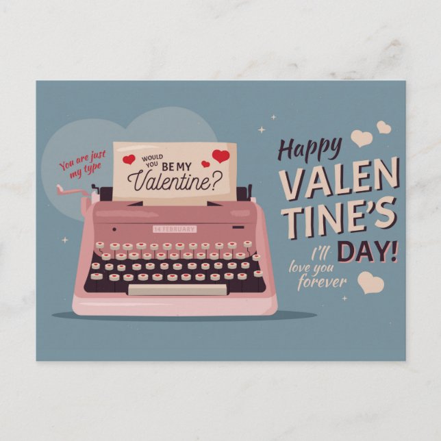 Carte Postale Valentine (Devant)
