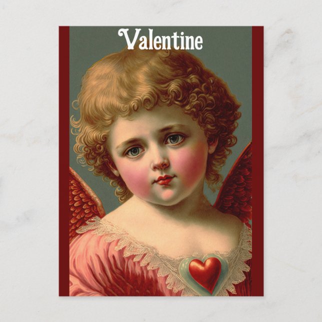 Carte postale Valentine Angel Holiday (Devant)