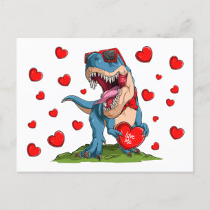 Carte Postale Valentine Dinosaur