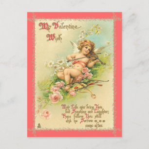 Carte postale Valentine Féerie vintage