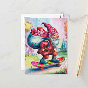 Carte Postale Valentine Gnome