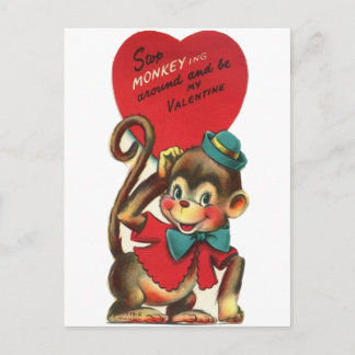 Carte postale valentine pour enfants vintages