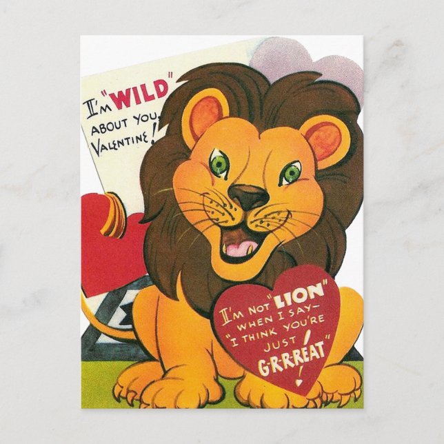 Carte postale valentine pour enfants vintages (Devant)
