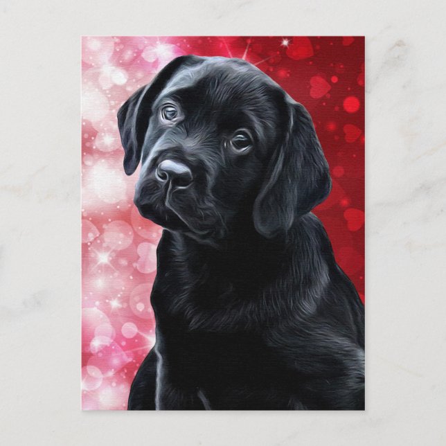 Carte Postale Valentine Puppy (Devant)