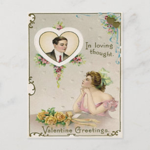 Carte Postale Valentine vintage