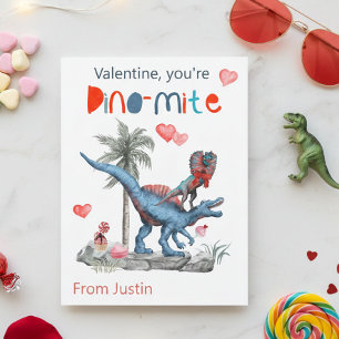 Carte Postale Valentine Vous êtes Dino-mite Dinosaur
