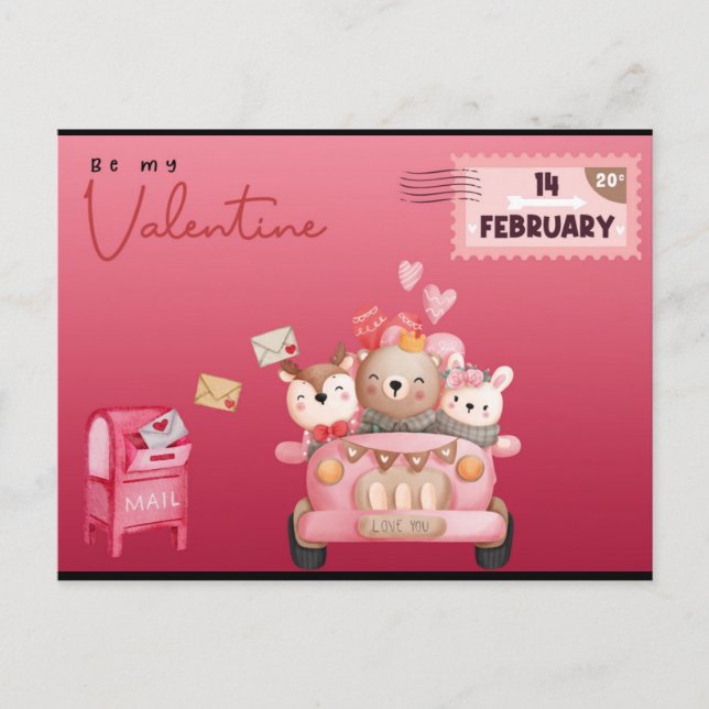 Carte postale Valentines (Devant)