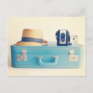 Carte Postale Valise Ancienne Bon Voyage