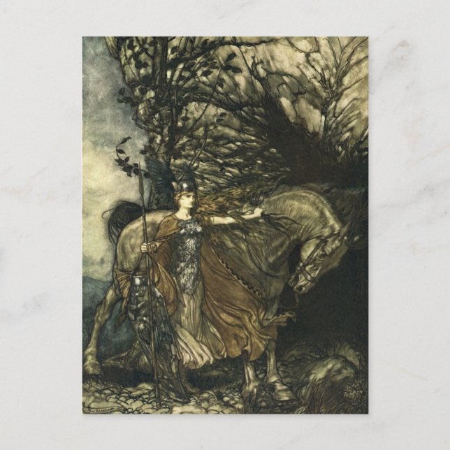 Carte Postale Valkyrie de Rackham (Devant)