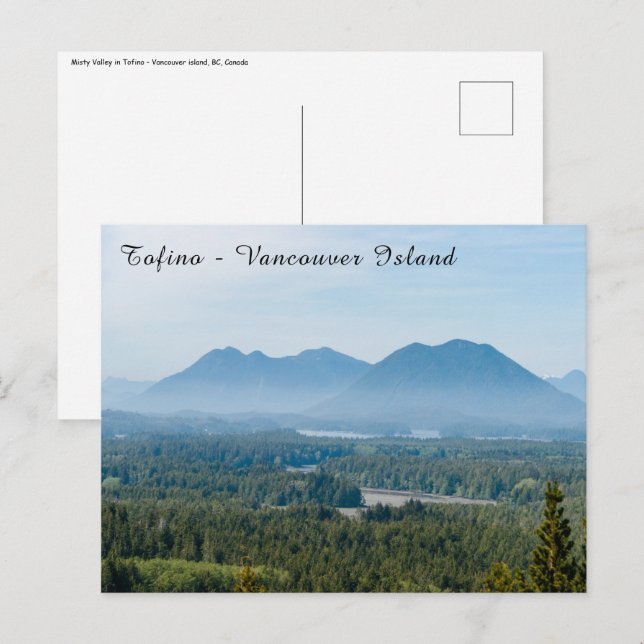 Carte Postale Vallée brumeuse à Tofino - Colombie-Britannique, C (Devant / Derrière)