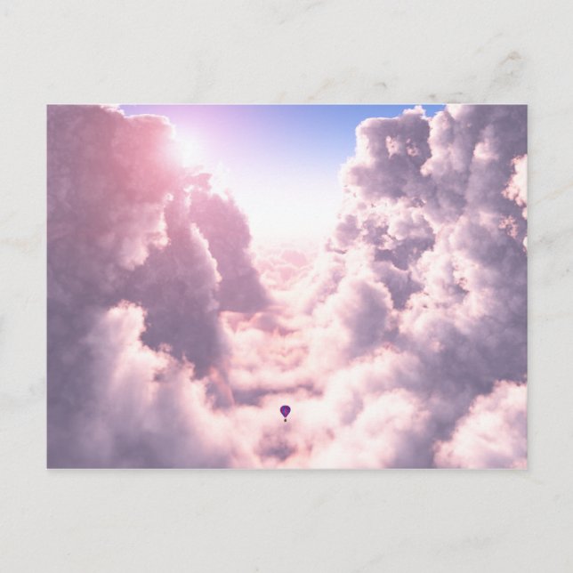 Carte postale Vallée dans les nuages (Devant)