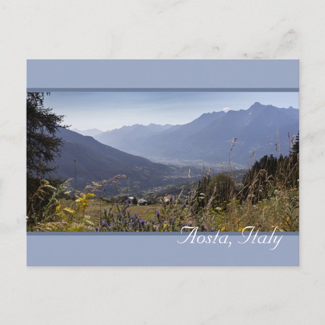Carte Postale Vallée d'Aoste, Italie (Devant)