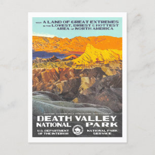 Carte Postale Vallée de la mort