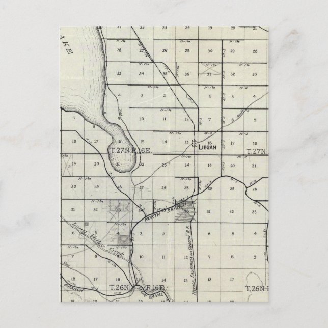 Carte Postale Vallée de lac honey (Devant)