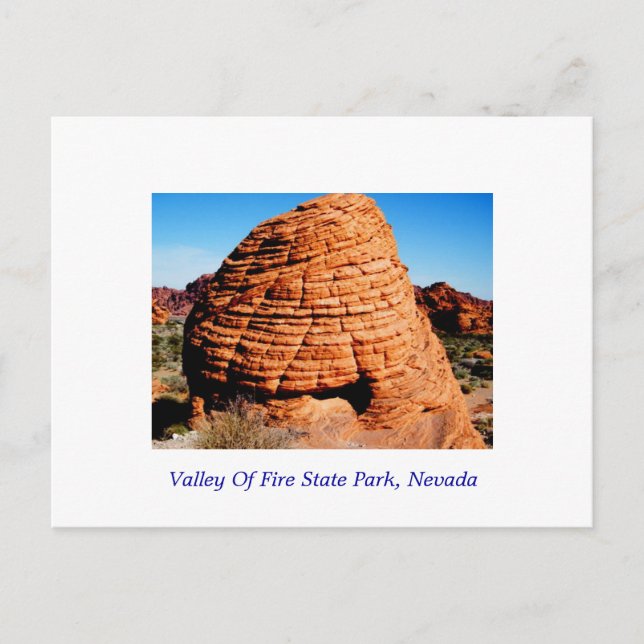 Carte Postale Vallée de parc d'état du feu, Nevada (Devant)
