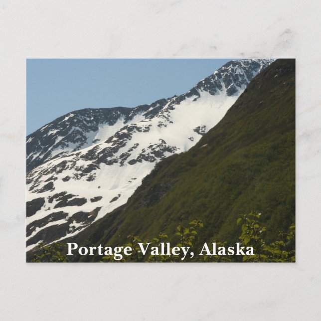 Carte Postale Vallée de Portage, Alaska (Devant)