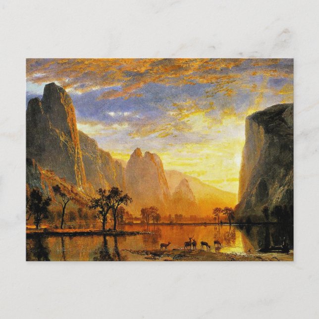 Carte Postale Vallée de Yosemite par Albert Bierstadt (Devant)