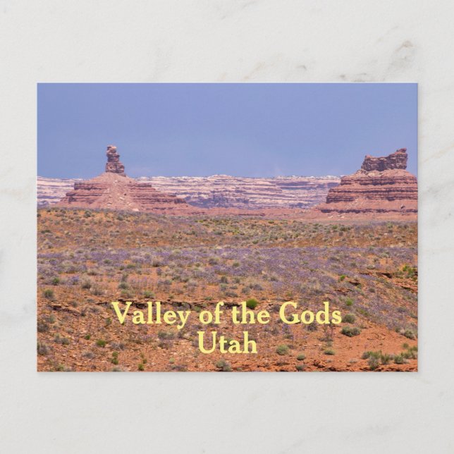 Carte postale Vallée des Dieux Utah (Devant)