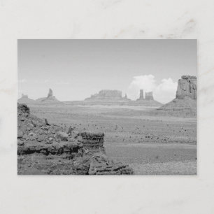 Carte Postale Vallée du Monument (noir et blanc) 2