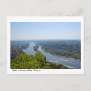 Carte Postale Vallée du Rhin près de Bonn, Allemagne