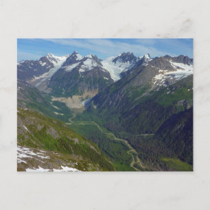Carte Postale Vallée taillée par un glacier en Alaska