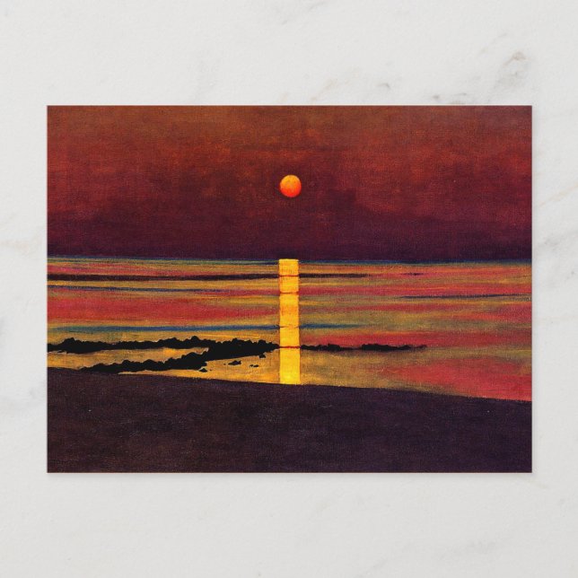 Carte Postale Vallotton - Coucher de soleil (Devant)