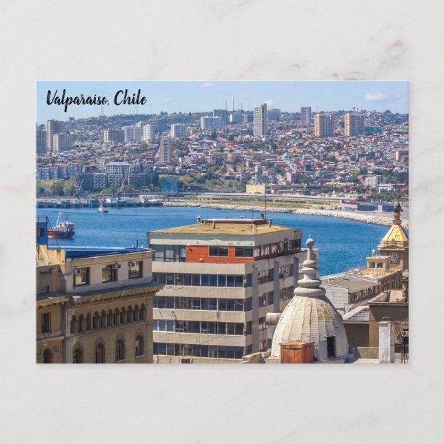 Carte Postale Valparaíso, Chili, (Devant)