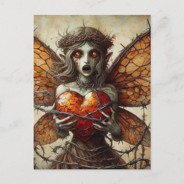 Carte Postale Vampire Fairy Orange Heart Brambles (Devant)