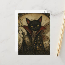 Vampire Féerique Chat Noir Adorable