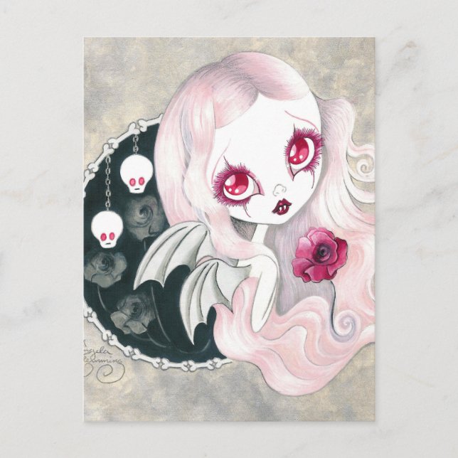 Carte Postale Vampire Girl : "Arabella" (Devant)