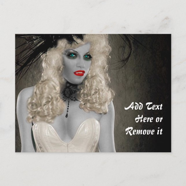 Carte postale Vampire vintage (Devant)