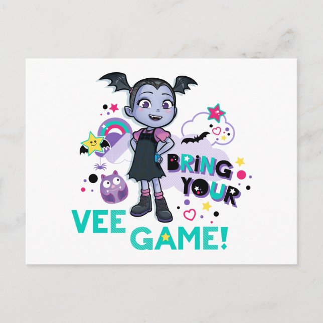Carte Postale Vampirina | Apportez Votre Jeu Vee ! (Devant)